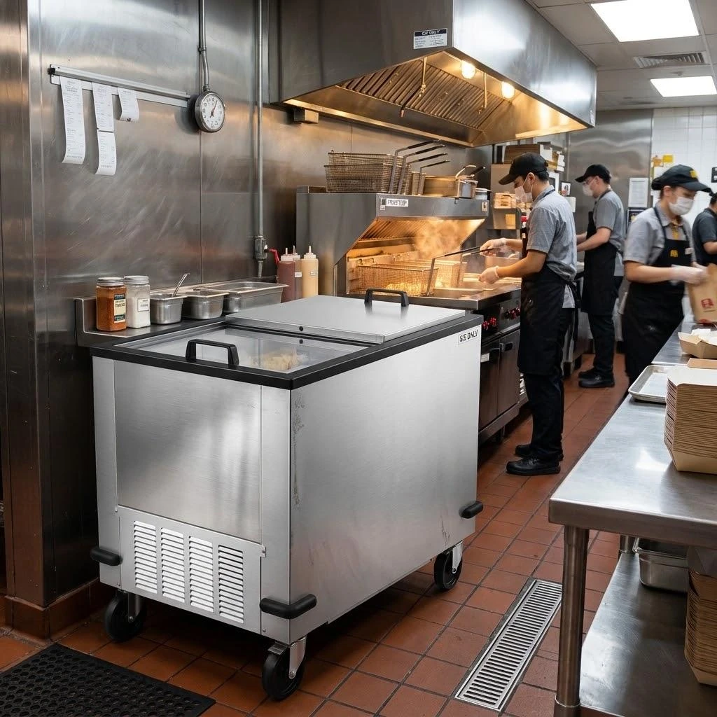 Customized refrigeration equipment in a professional kitchen