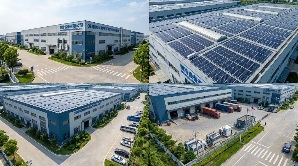 Factory buildings and manufacturing facilities